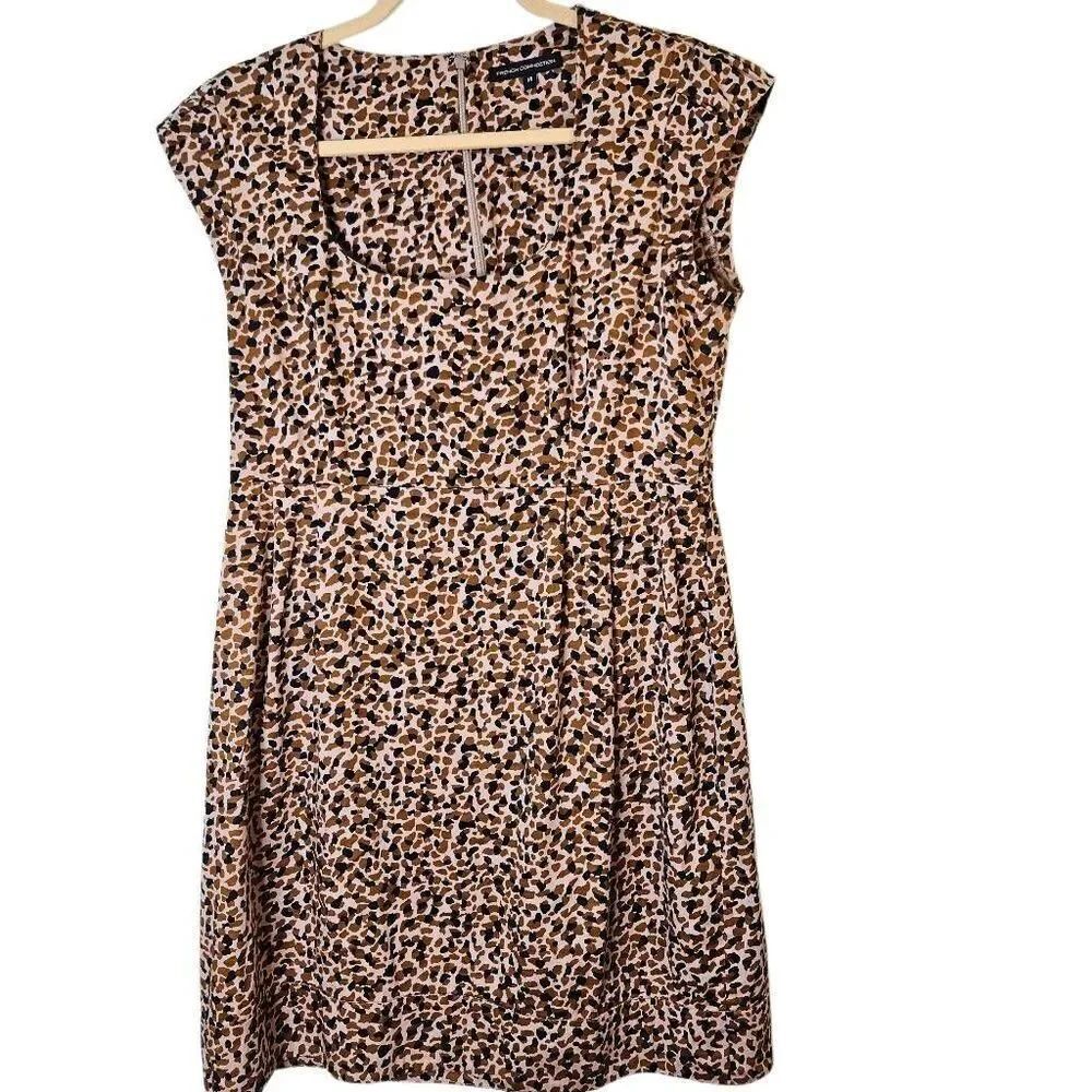 French Connection macchiato leopard print dress. Size 10.